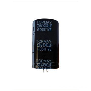 Snap-in Terminal Aluminum Electrolytic Capacitor 200V 3300UF